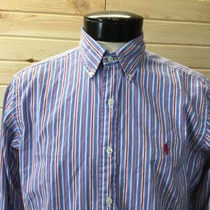 Polo Ralph Lauren Button Front Shirt Striped M